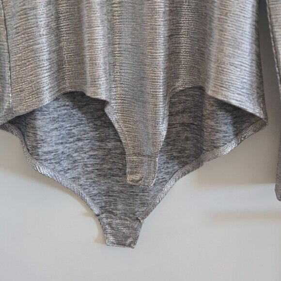 Birds of North America Metallic Silver Long Sleeve Bodysuit - Picture 5 of 7